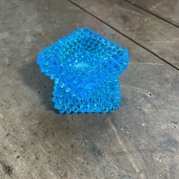 SET OF 2 ICE BLUE HOBNAIL VOTIVE TEA LIGHT CANDLE HOLDERS ? FENTON - Picture 14 of 14